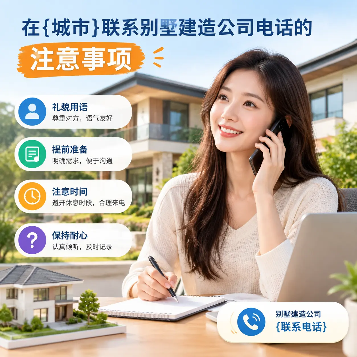在施秉联系别墅建造公司电话的注意事项